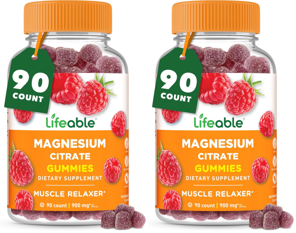Front view of Lifeable Magnesium Gummies pack 2