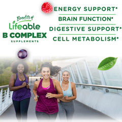 Adult holding Lifeable Vitamin B Complex Gummies for daily use