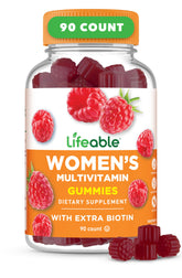 Front view of Lifeable Women's Multivitamin Gummy bottle