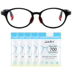 LifeArt anti-fog eyeglasses cloth pack of five
