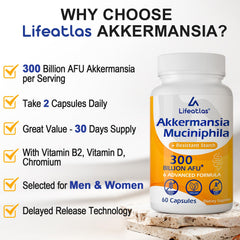 Packaging showing Lifeatlas GLP ONE Probiotic for both men and women