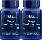 LifeExtension Mega Benfotiamine 250 mg two-pack bottle - front view