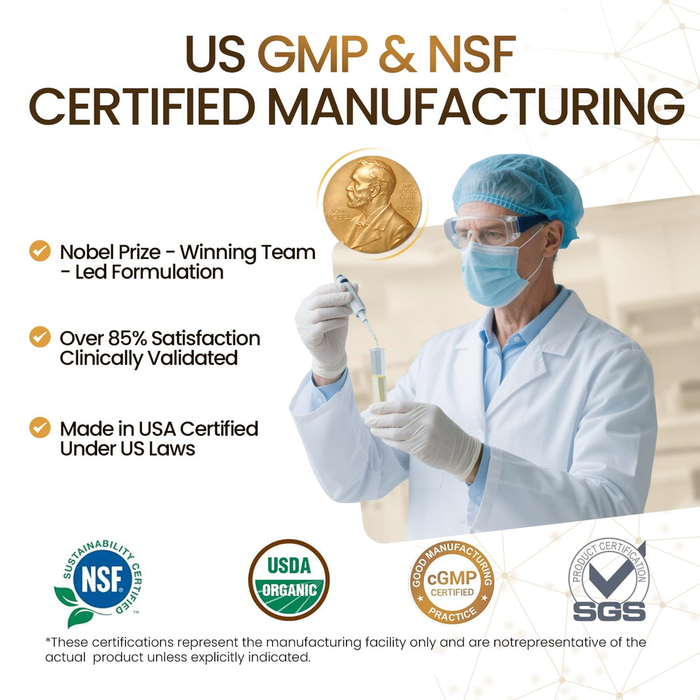 Made in the USA in GMP-certified facilities