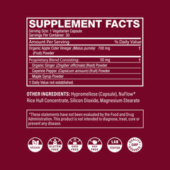 Life's Fortune ACV capsules packaging label open