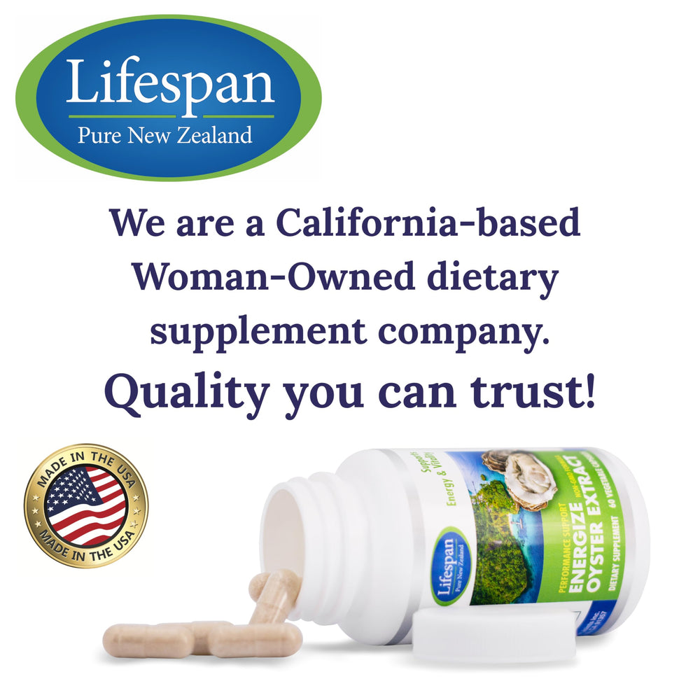 Oysters sourced from clean Pacific waters for Energize Oyster Extract