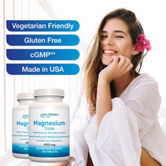 Lifestyle image showing relaxation with magnesium supplement