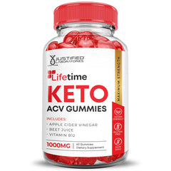 Vegan, non-GMO, gluten-free and gelatin-free badges for Lifetime Keto ACV Gummies