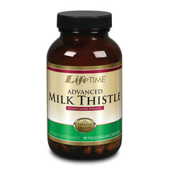LIFETIME Milk Thistle Liver Cleanse Formula bottle with Dandelion Root and Turmeric - 90 CT