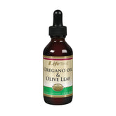 LIFETIME Organic Oregano Oil and Olive Leaf Drops bottle, 2 fl oz, USA-made