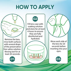 LIFVEAN saline solution used with soft and rigid gas-permeable lenses