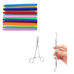 1000-piece ligature ties set for braces