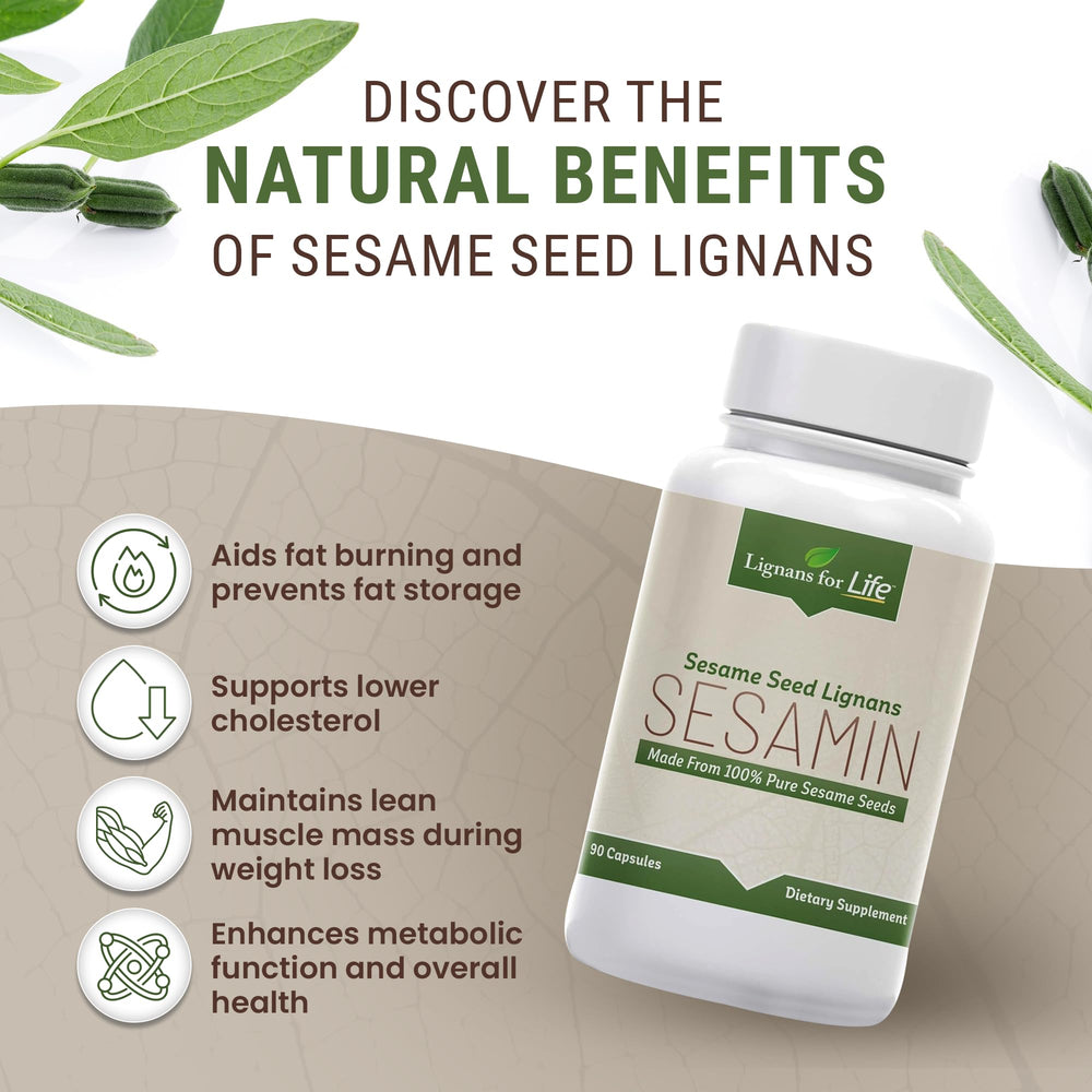 Lignans For Life sesame extract hormone balance scene highlights natural support