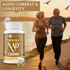 Packaging and 240 softgels of LIGUSTERI NAD+ supplement
