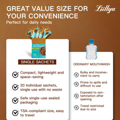 Adult oral care Liillya mouthwash travel set