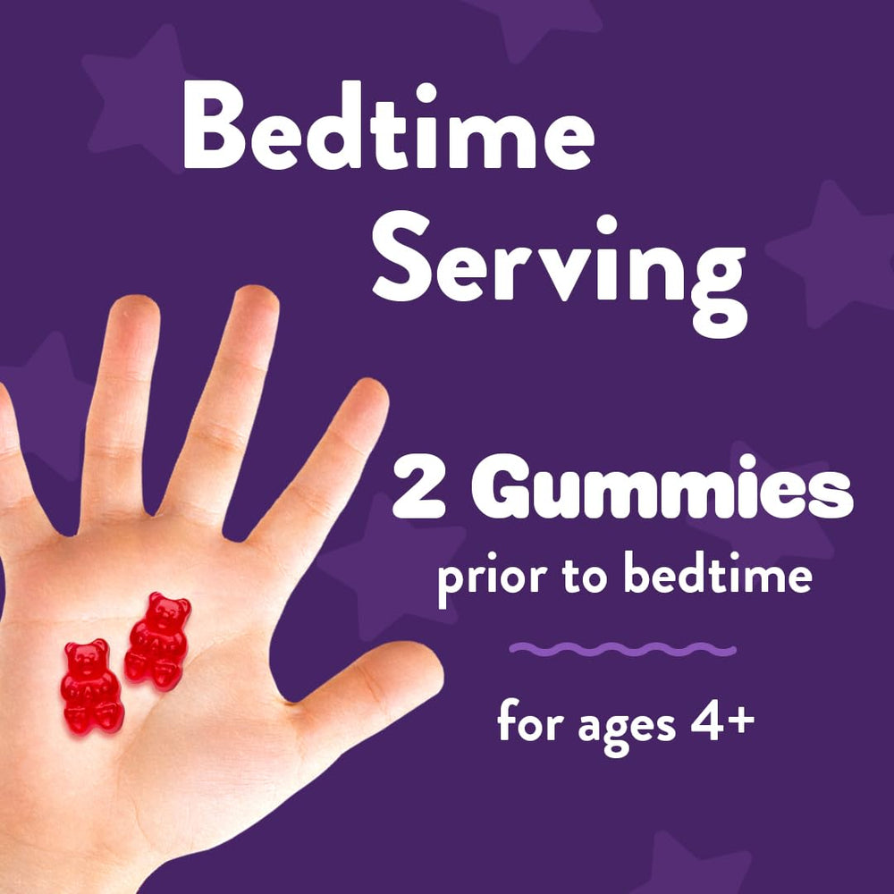 Serving size: 2 gummies before bed for kids age 4 and up