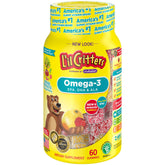 Lil Critters Omega-3 DHA Lemonade chewables bottle front