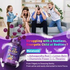 Ashwagandha, Chamomile and Lemon Balm blend in gummies