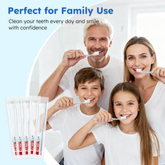 Ergonomic light blue toothbrush handle with anti-slip grooves