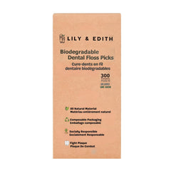 Pack of 300 plant-based dental floss picks