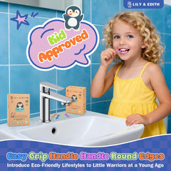 Fluoride-free and chemical-free labeling on Lily & Edith flossers