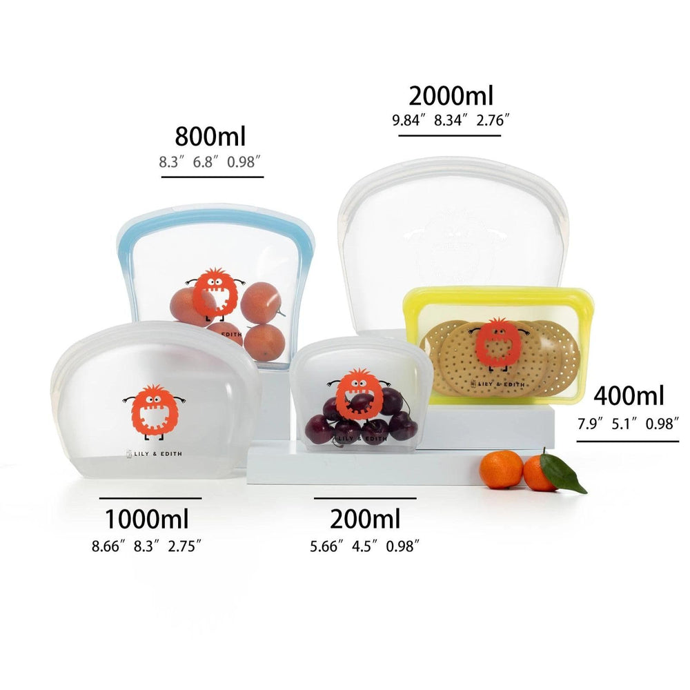 Organized hygienic storage with silicone bag and floss picks