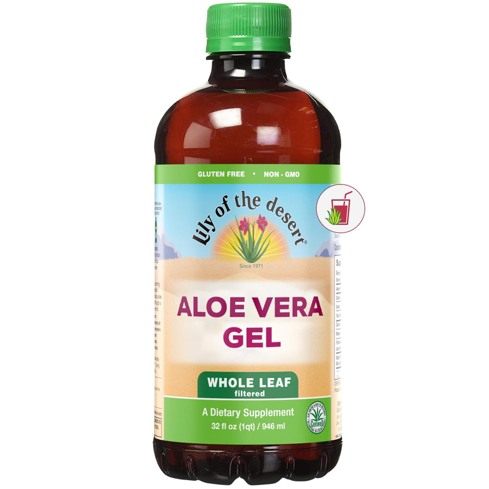 Front view of Lily of the Desert Aloe Vera Gel 32 oz bottle