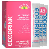 Lily of the Desert EcoDrink Strawberry Lemonade hydration packets box front