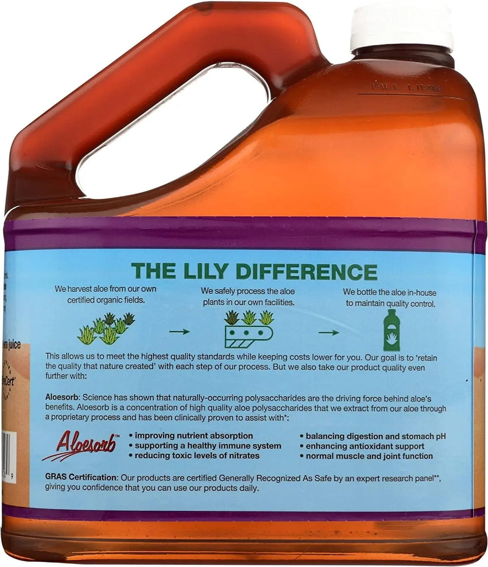 Lily Of The Desert Preservative Free Aloe Vera 1 gal bottle in BPA-free plastic