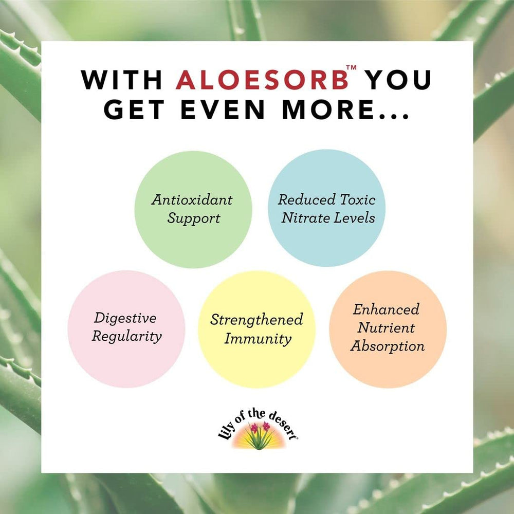 Lifestyle image featuring Lily of the Desert Aloe Vera Juice