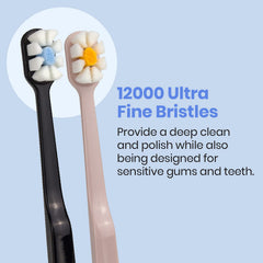 Lindo Polishing Toothbrush beige 4-pack