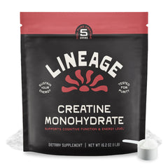 Lineage Provisions Micronized Creatine Monohydrate with Sea Salt bottle - front view