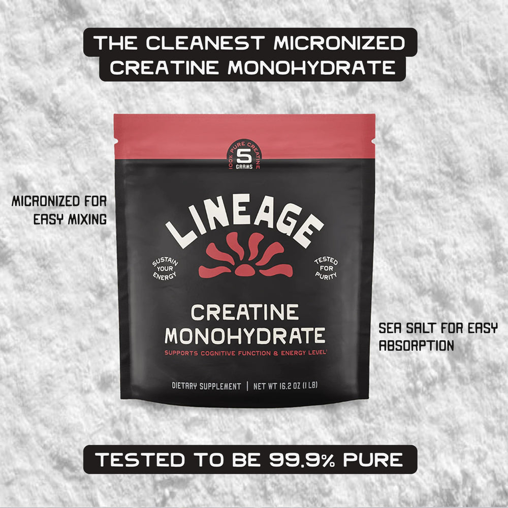 Creatine with sea salt blend highlighting improved solubility