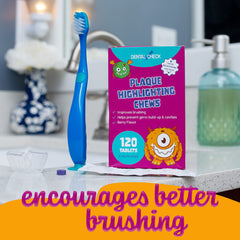 Mouth rinsing after using Lingito plaque disclosing tablet