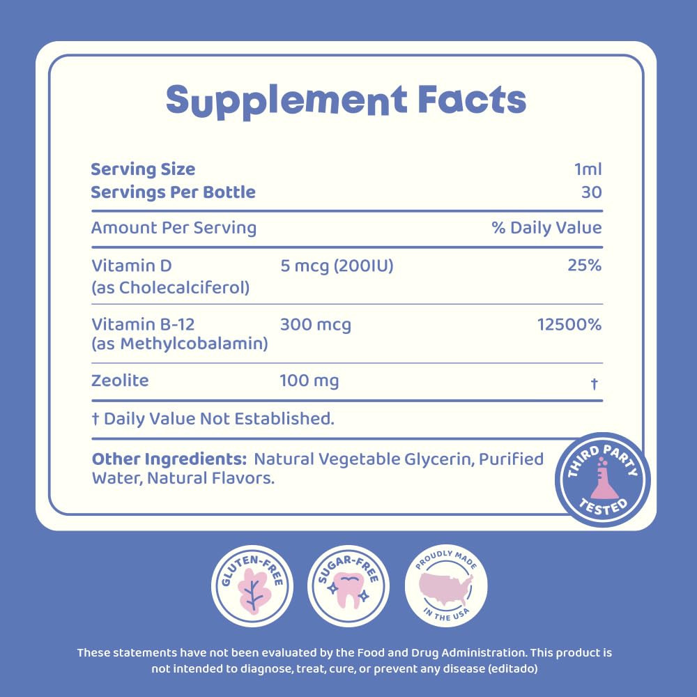 Berry-flavored liquid for kids