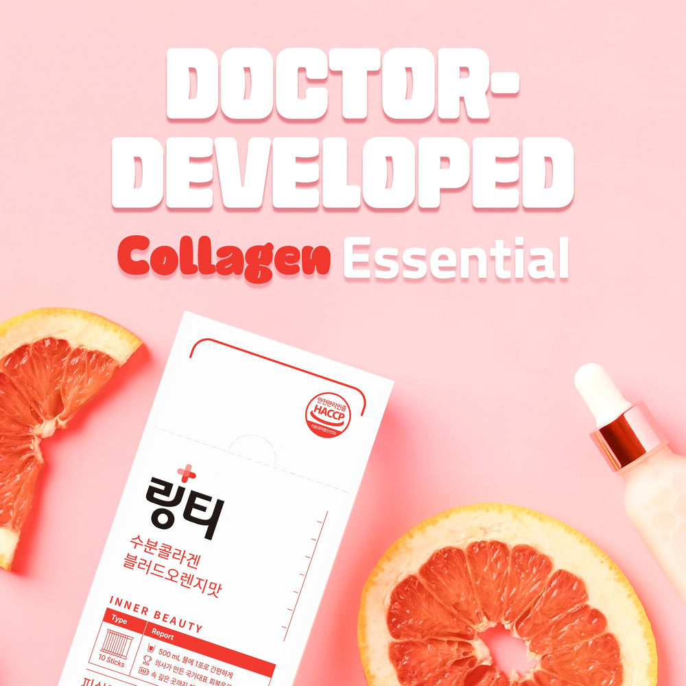 Close-up of hydration and skin health ingredients like hyaluronic acid and glutathione