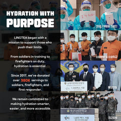 Product being mixed with water in a glass