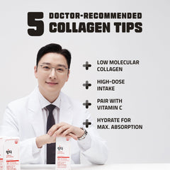 Graphic highlighting 1,000mg ultra-micro collagen for maximum absorption