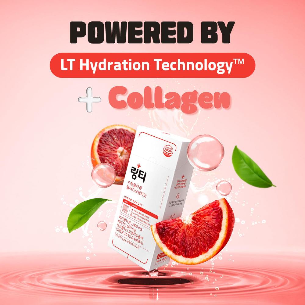 Vitamin C boost visualization with 600% daily value and blood orange flavor