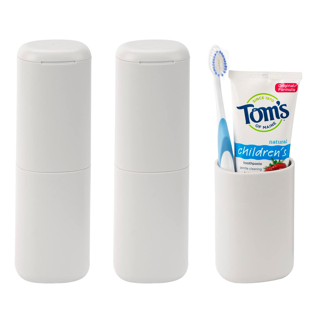 Linkidea 2-pack travel toothbrush case – front view