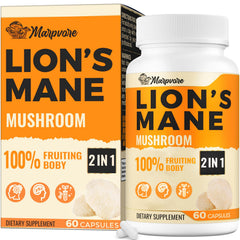 Lions Mane 50x strength extract capsules front view