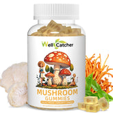 Front view of Lion's Mane Mushroom Gummies Orange Flavor 60ct bottle