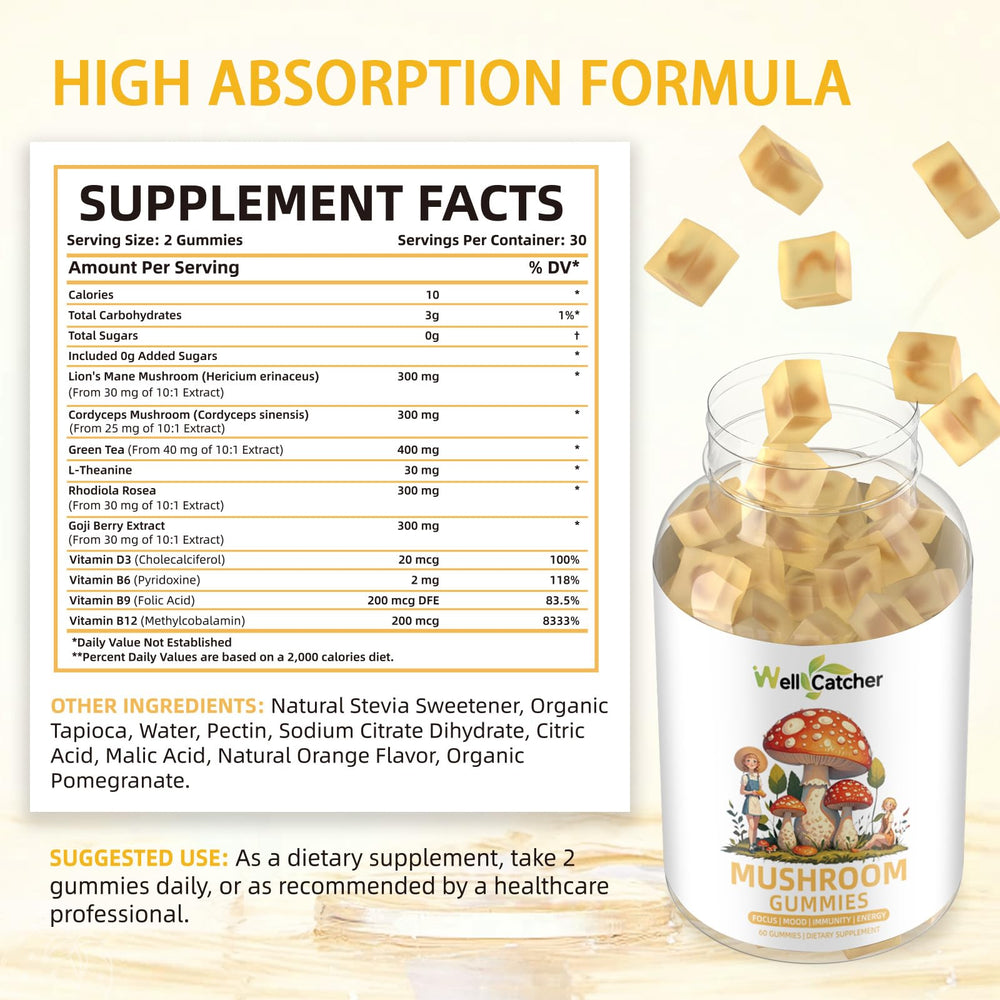 Close-up of orange gummy with vibrant texture