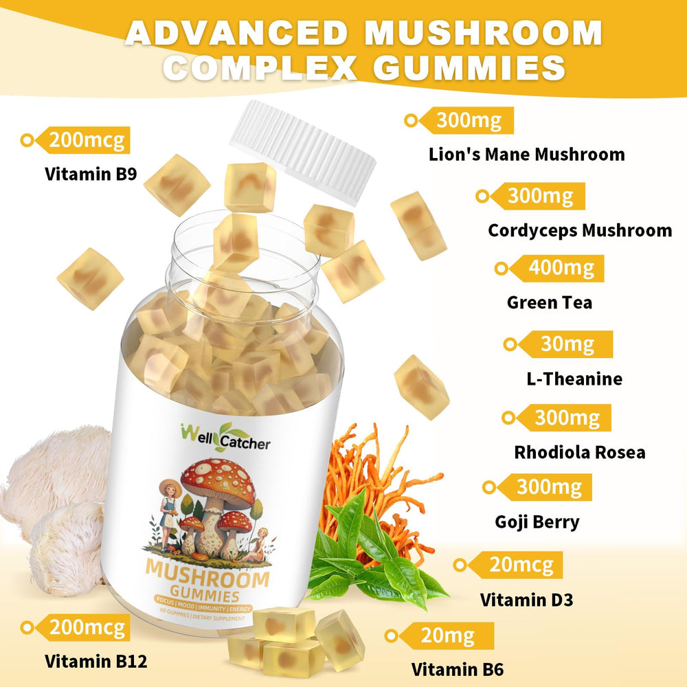 Cordyceps and Green Tea ingredients highlighted for immune support