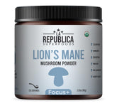 USDA Organic Lion's Mane powder from whole fruiting bodies, 120 servings