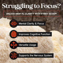 Powder stirred into a cup of herbal tea