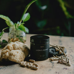 Lion’s Mane capsules close-up