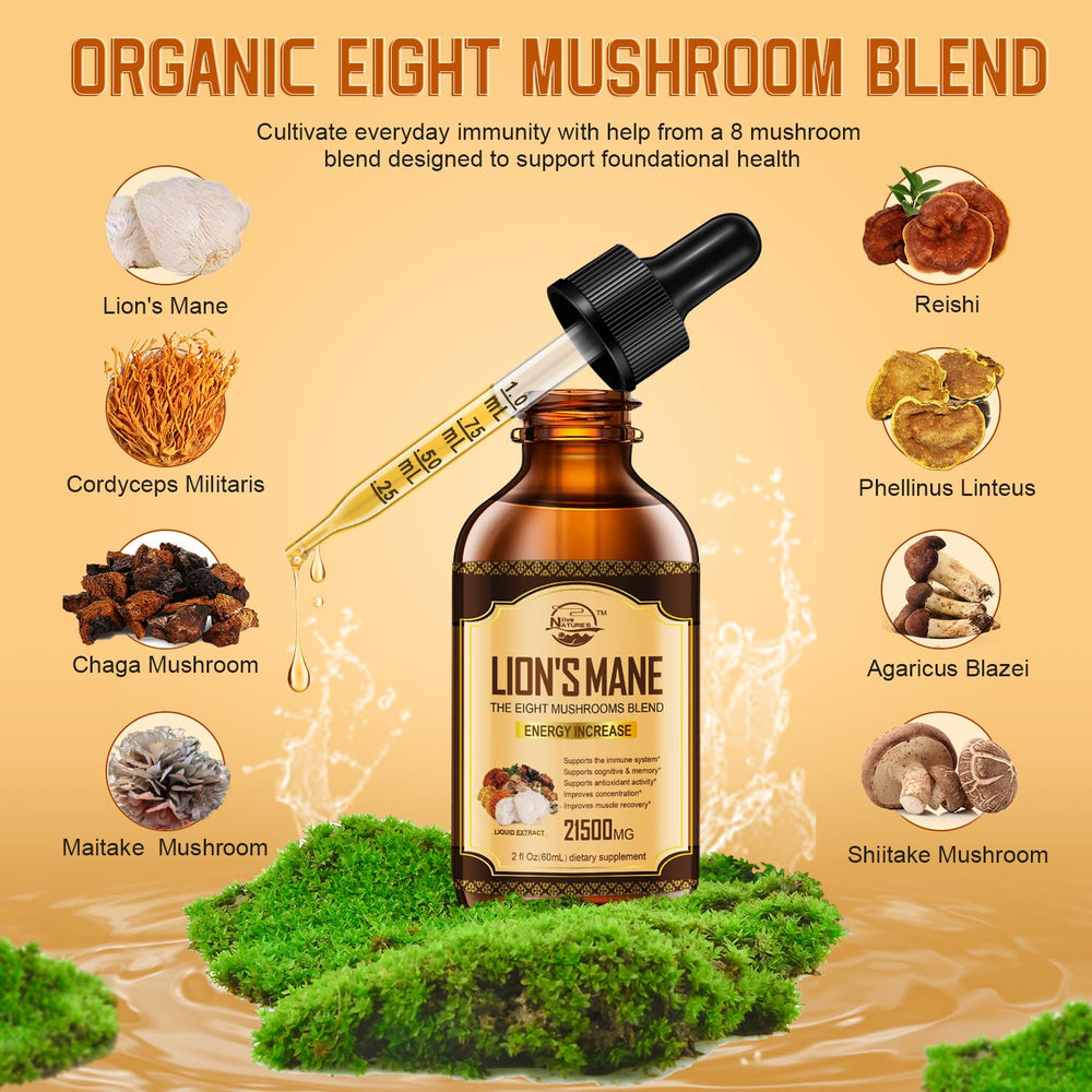 Lion's Mane mushroom highlighting brain-boosting benefits