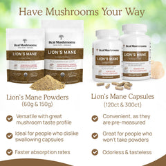 Capsules poured into meal or drink