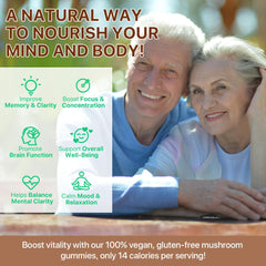 Packaging and branding for Lions Mane Mushroom Gummies