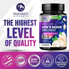 Lions Mane mushroom powder extract visual for capsules